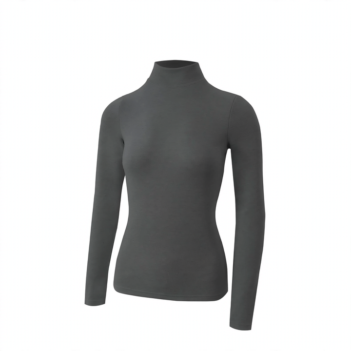 Women’s thermal top, insulated, stand collar