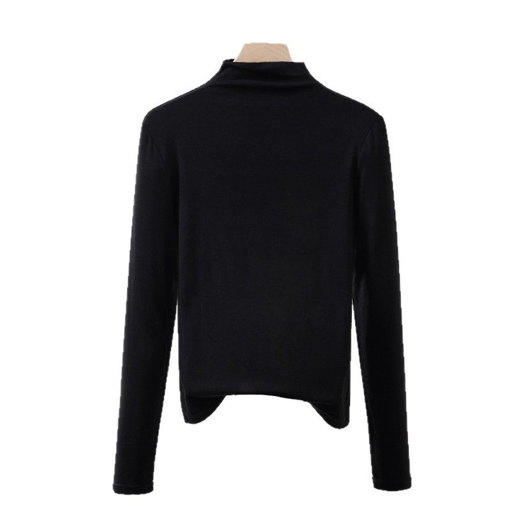 Thinner women's turtleneck sweater, long sleeve, knit