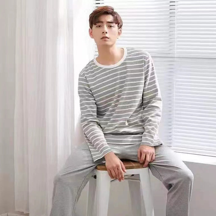 Men's Pajama Set, long-sleeved, lightweight and comfortable