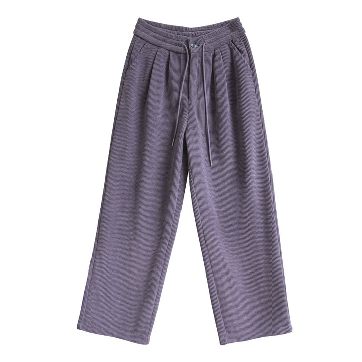 Women's cord pants, harem cut, 9/10 length