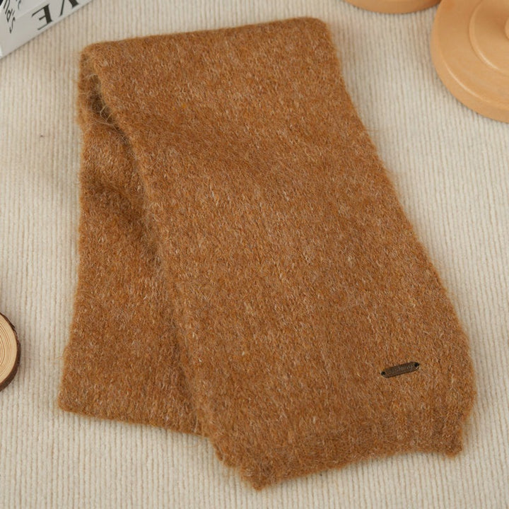 Knitted scarf made of alpaca wool blend, 150x20 cm
