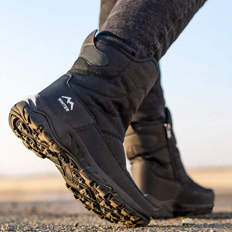 Men's winter boots, insulated, non-slip