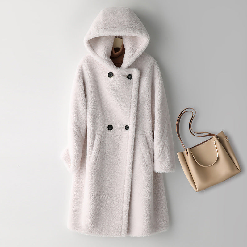 Ladies' Teddy Coat made of Lambswool