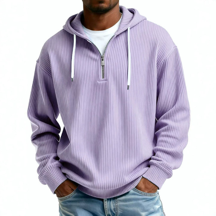 Men's hooded sweatshirt with zipper