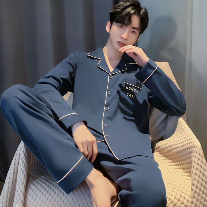 Men's Pajama Set, Cotton, Long Sleeve