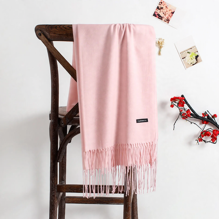 Solid color scarf made of cashmere imitation