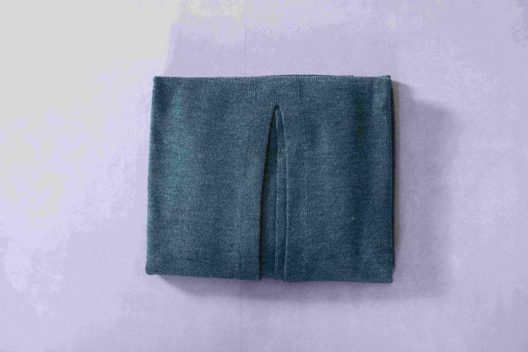Merino wool scarf with sleeve openings, 160x54 cm