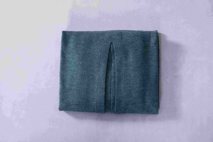 Merino wool scarf with sleeve openings, 160x54 cm