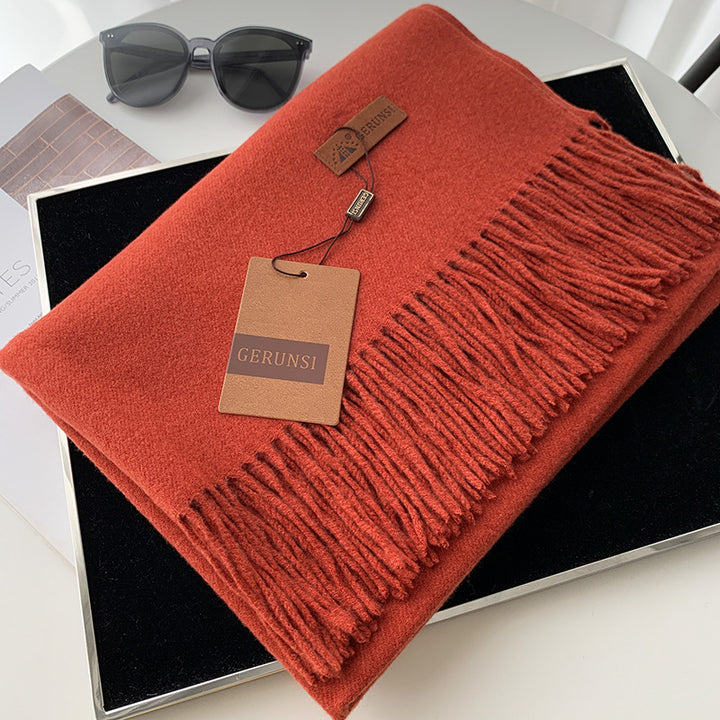 Women's Scarf, solid color, 190x70cm