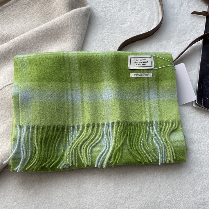 Classic wool scarf, 100% wool, 180x30 cm