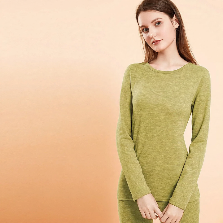 Thermal underwear set made of cashmere and silk