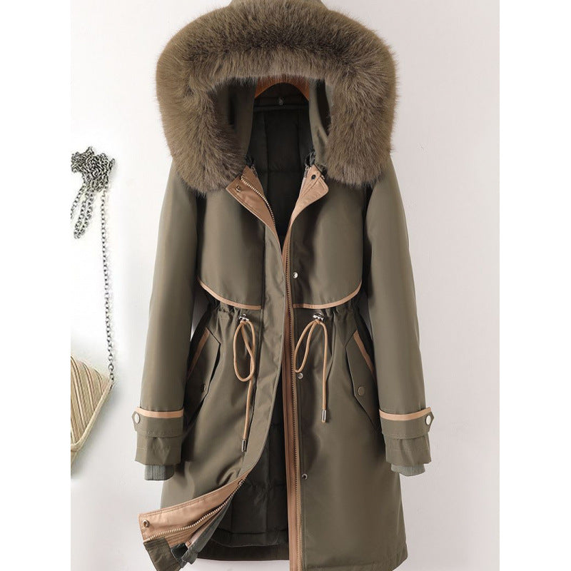 Women's parka, mid-length, with removable inner lining