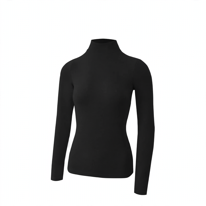 Women’s thermal top, insulated, stand collar