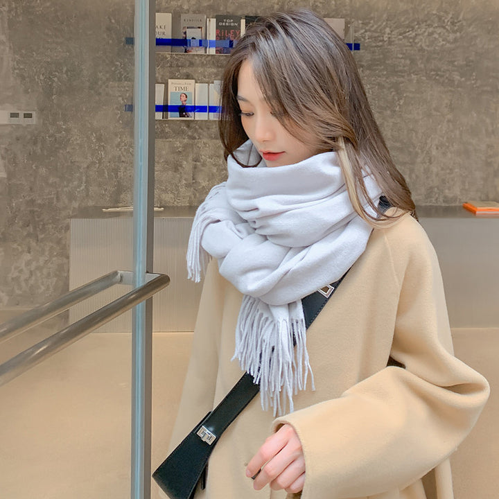 Winter scarf in cashmere look, 200x70 cm