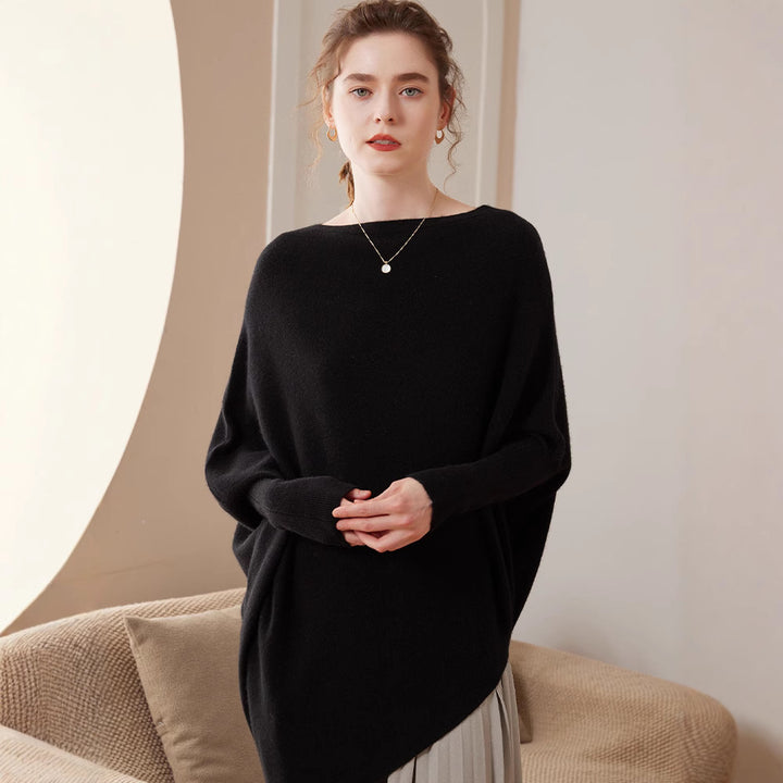 Women’s Cashmere Knit Sweater, loose and elegant