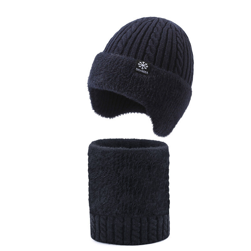 Winter Set: Knitted hat and scarf, lined