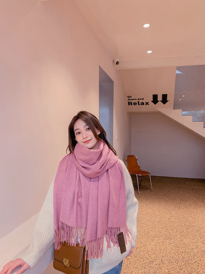 Solid color scarf, 200x70 cm, versatile