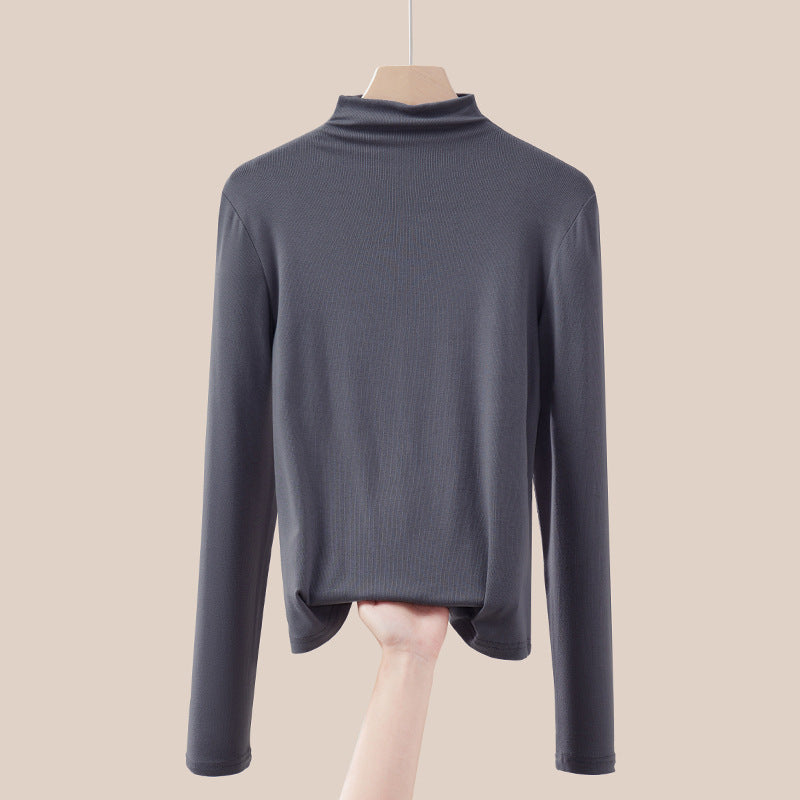 Thinner turtleneck sweater, long-sleeved, for women
