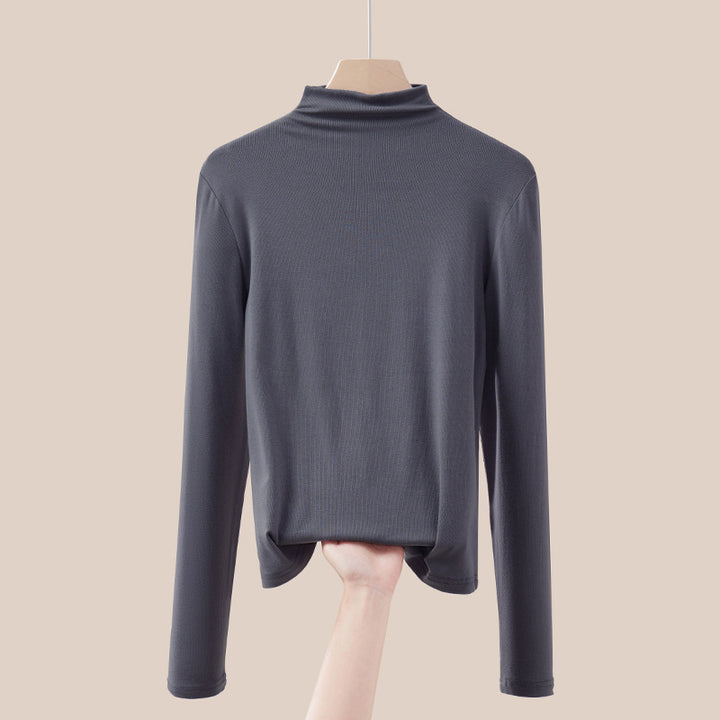 Thinner turtleneck sweater, long-sleeved, for women
