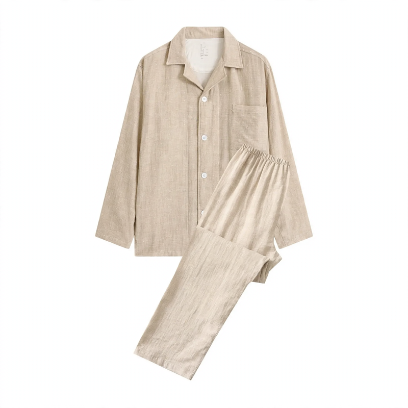 Couple loungewear, cotton, two-layer muslin fabric