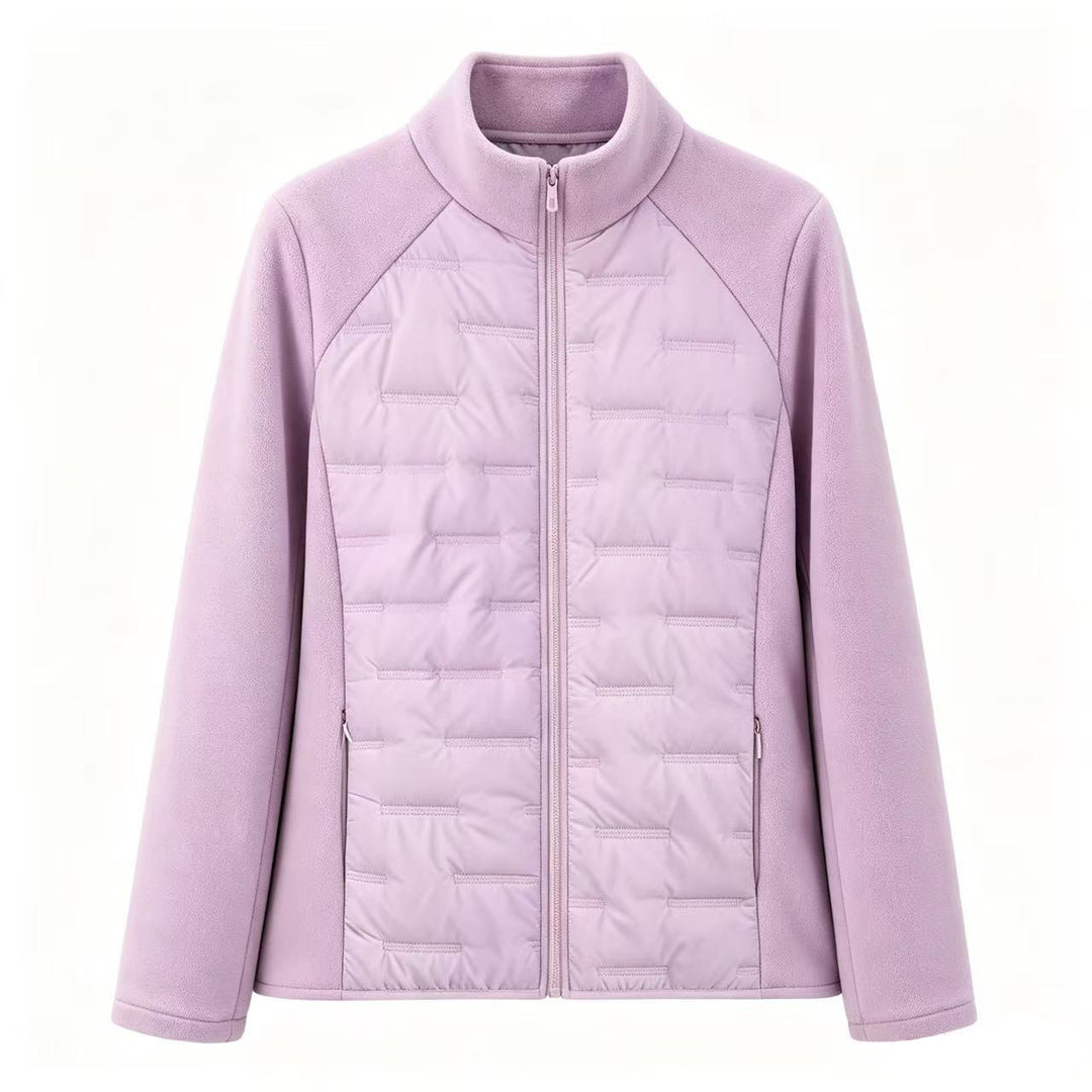 Sporty, fitted quilted jacket for women