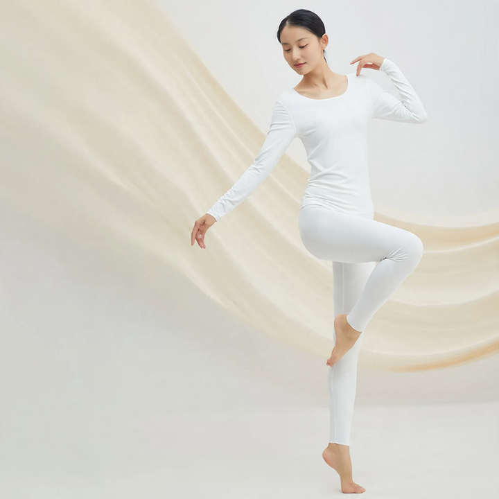 Thermal underwear set, modal, crew neck, skin-friendly