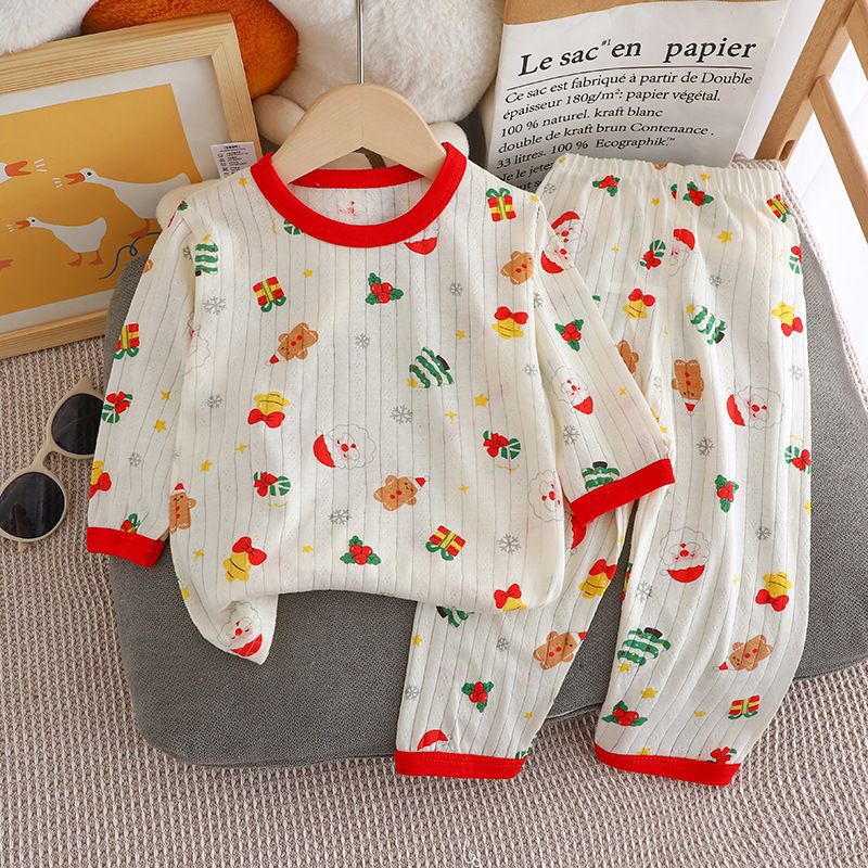 Children's summer pajamas, 100% cotton, 7/8 sleeves