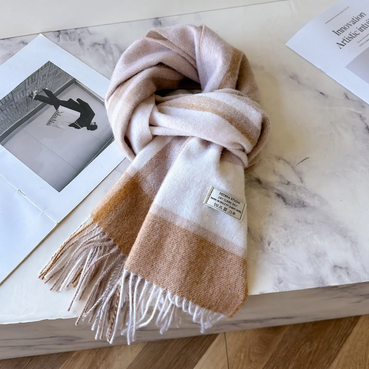 Classic wool scarf, 100% wool, 180 cm