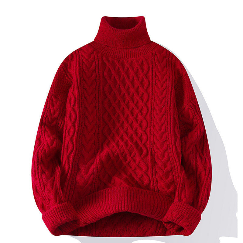 Unisex knitted sweater, lined, various collar shapes