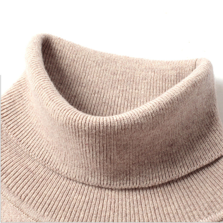 Men's turtleneck sweater, fitted