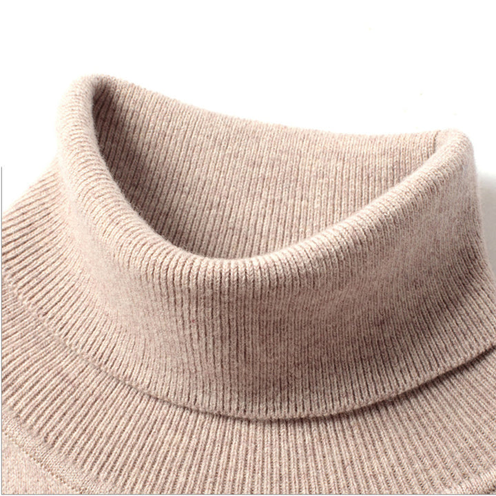 Men's turtleneck sweater, fitted