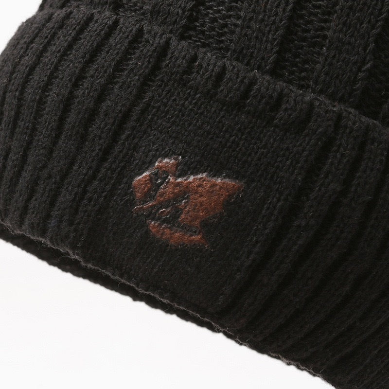 Men's Knit Set: Lined Beanie and Neck Protection