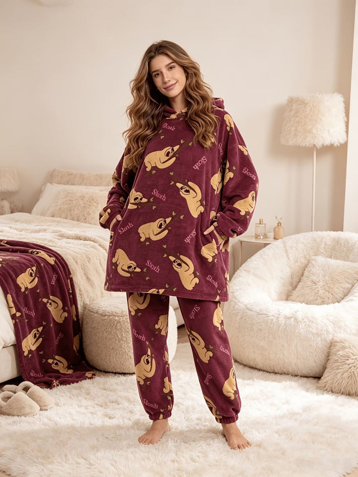 Family Pajama Set, Printed, for Couples
