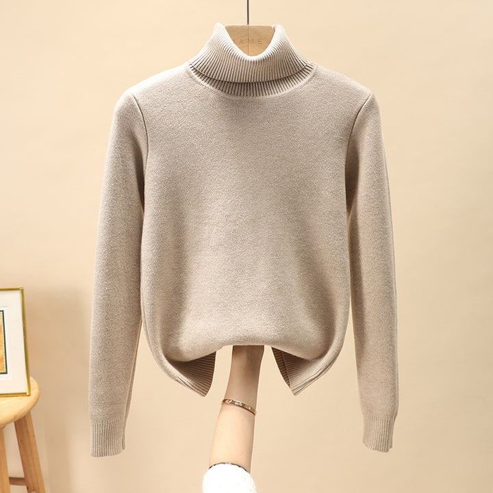 Men's turtleneck sweater, lined, warm