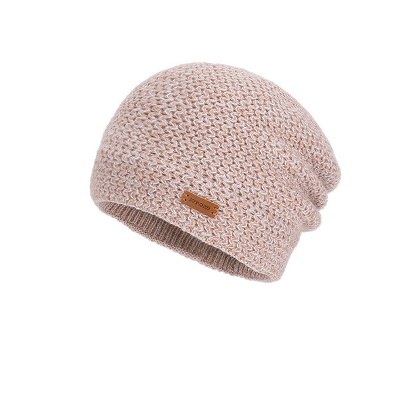 Women's knitted hat and scarf set, lined, winter
