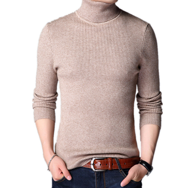 Men's turtleneck sweater, fitted
