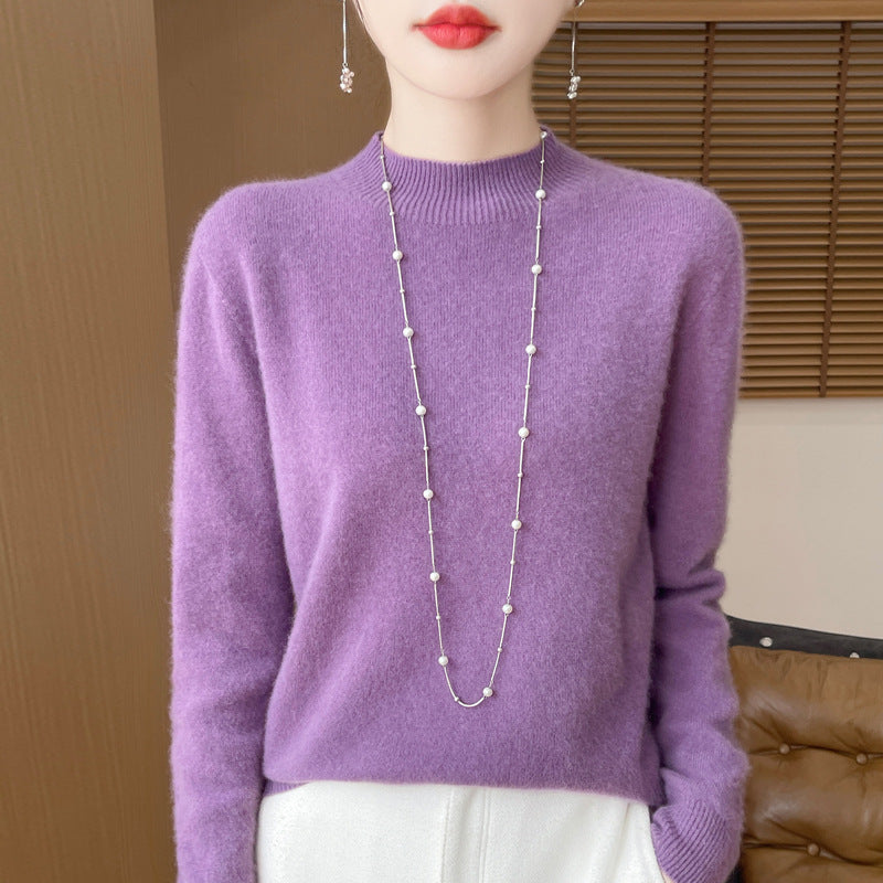Women's wool sweater, seamless, 100% wool