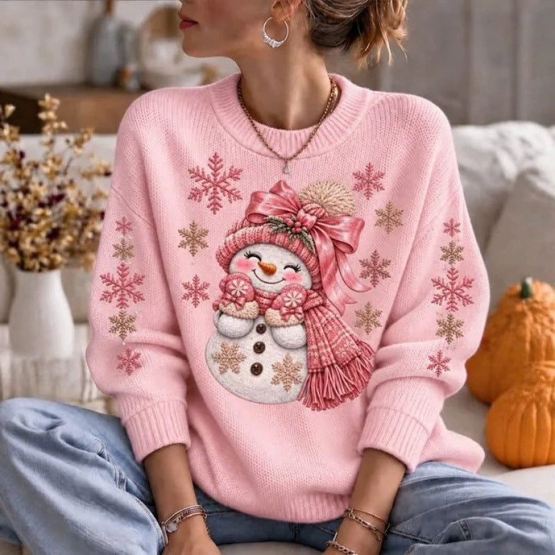 Women’s Christmas sweater with 3D print