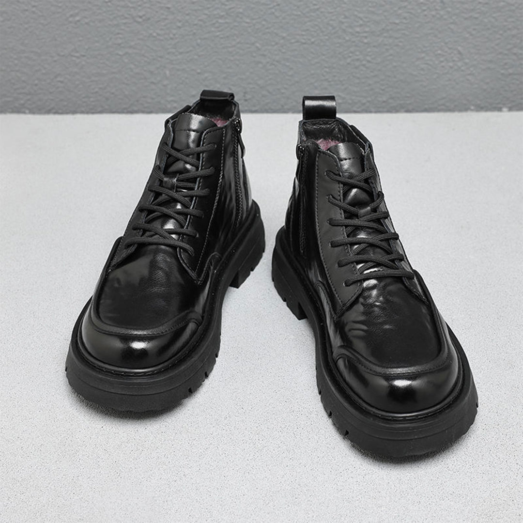 Men's Martin boots, lined, platform sole