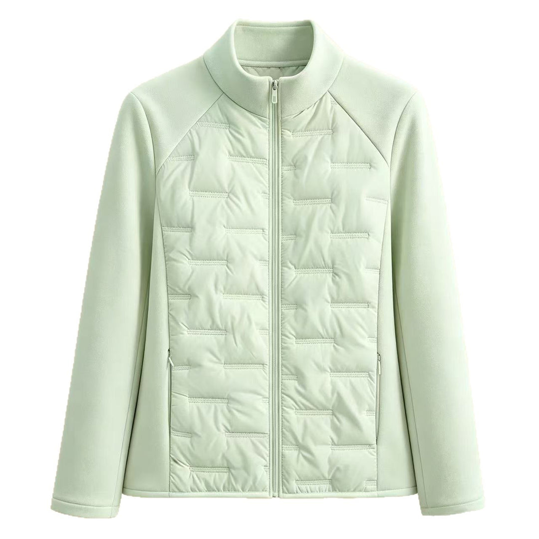 Sporty, fitted quilted jacket for women