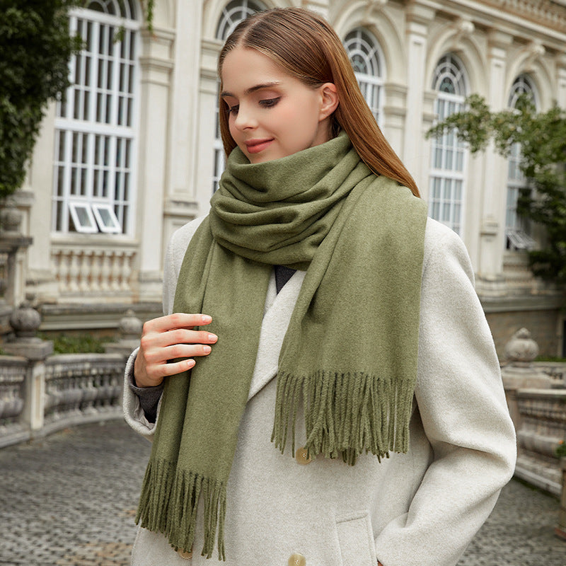 Wool scarf, solid color, various sizes