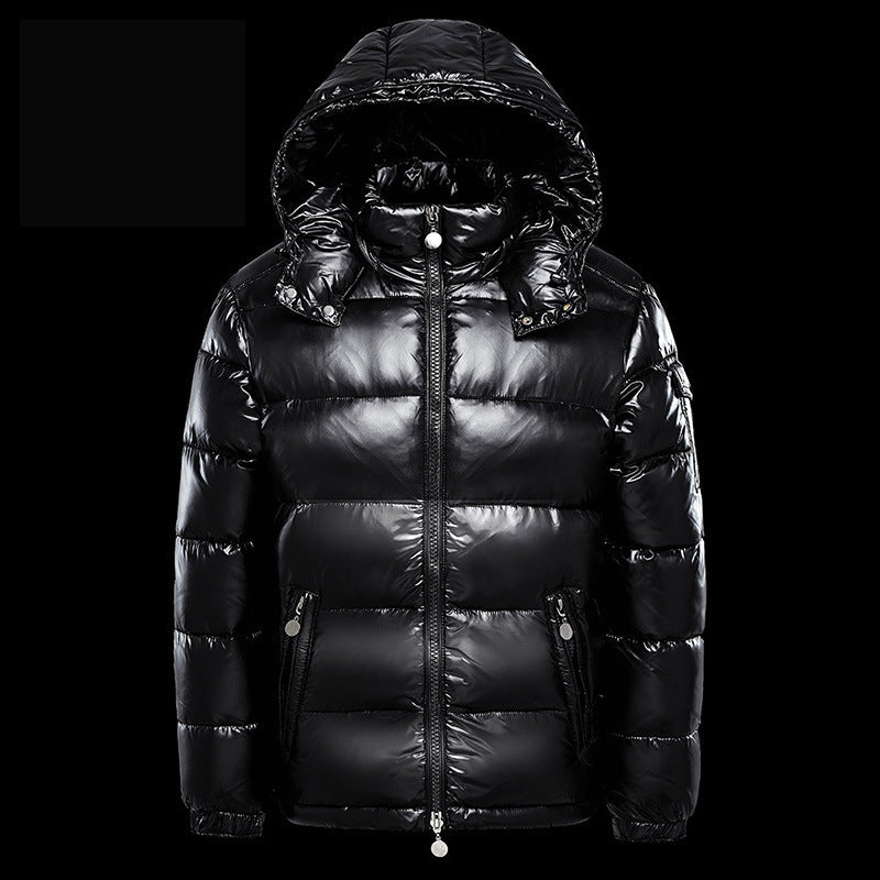 Padded short jacket for men and women, solid color