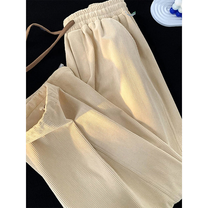 Kord casual pants with drawstring, lined