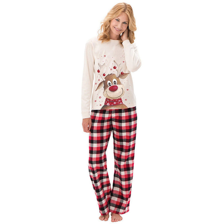 Christmas Pajama Set for the Family with Reindeer Motif