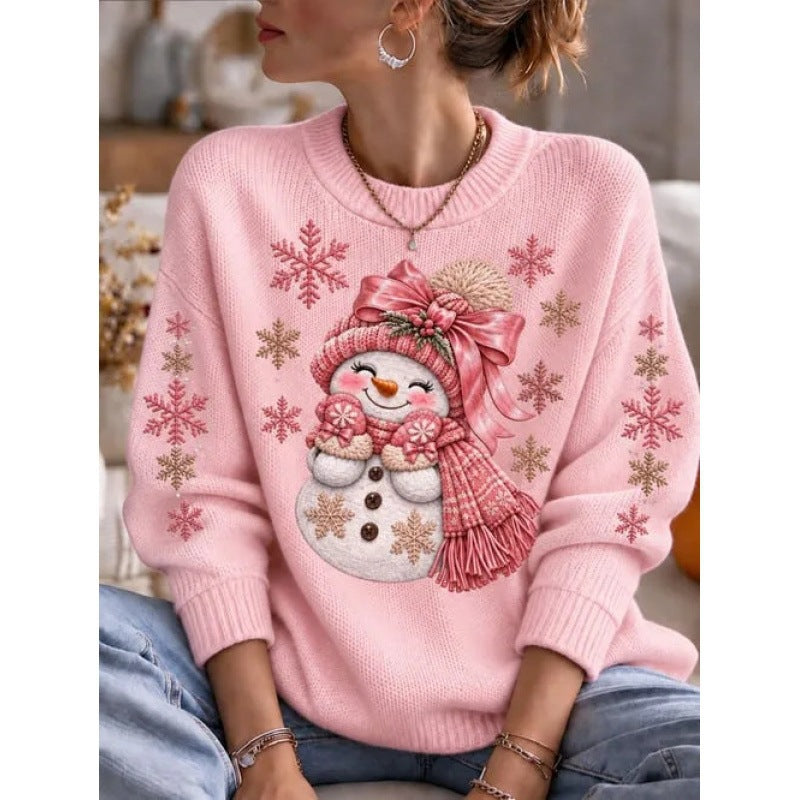 Women’s Christmas sweater with 3D print
