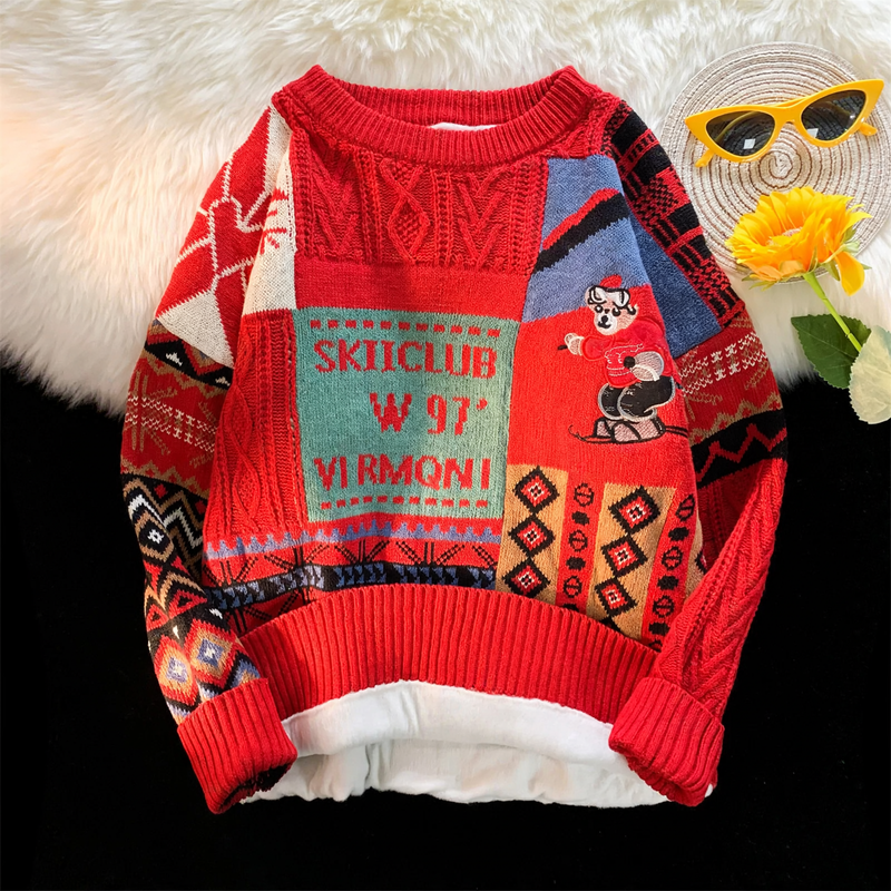 Warmer Winter Knit Sweater for Men, Christmas Design