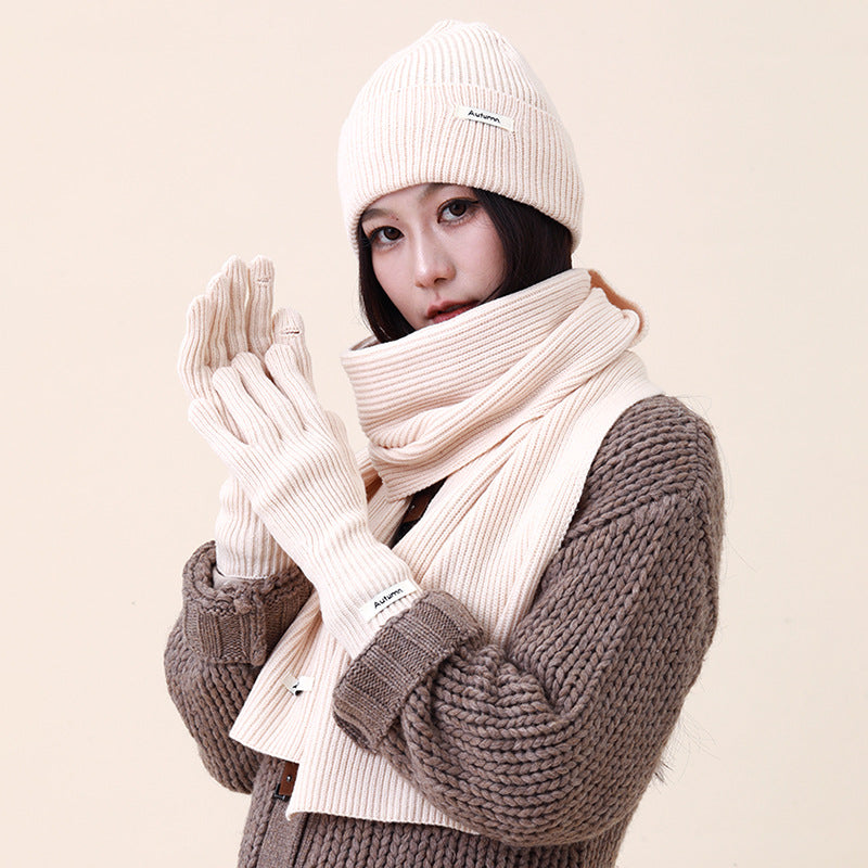 Knit Set: Hat, Scarf and Gloves