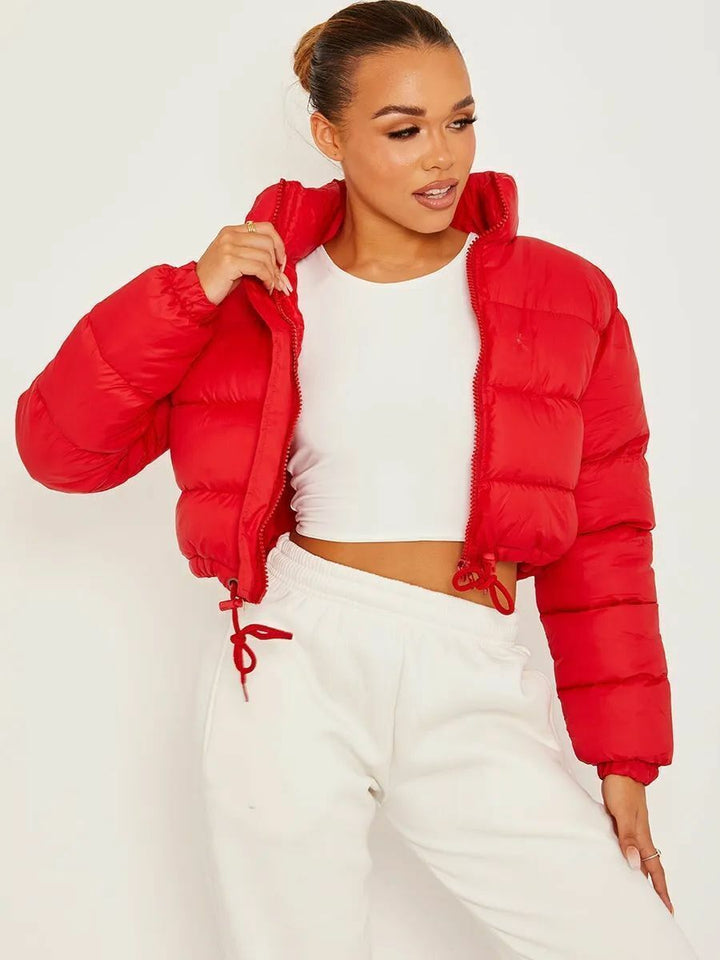 Padded women's quilted jacket in oversized look