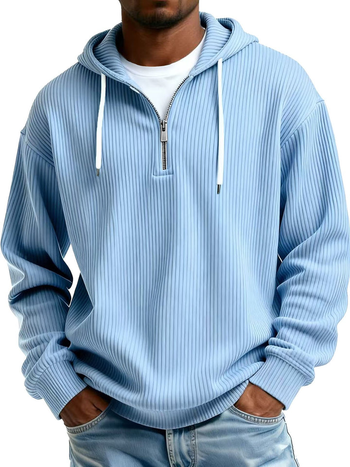 Men's hooded sweatshirt with zipper