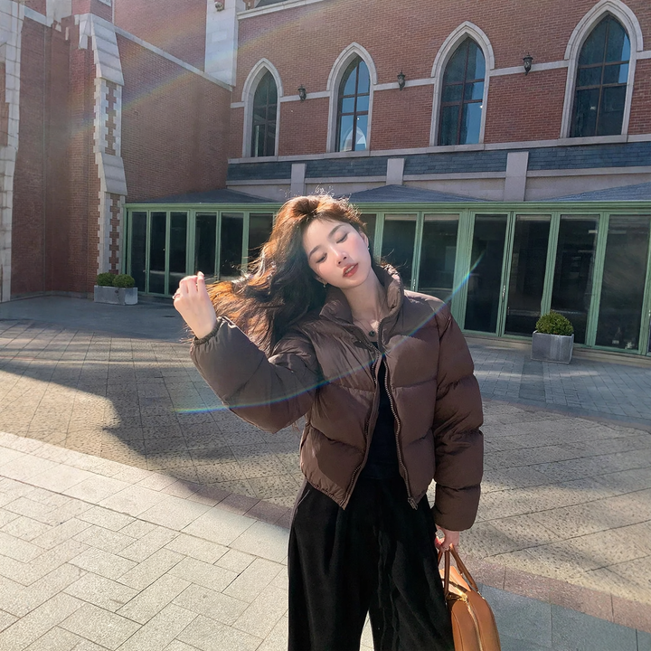 Women's down jacket, short, stylish and warm